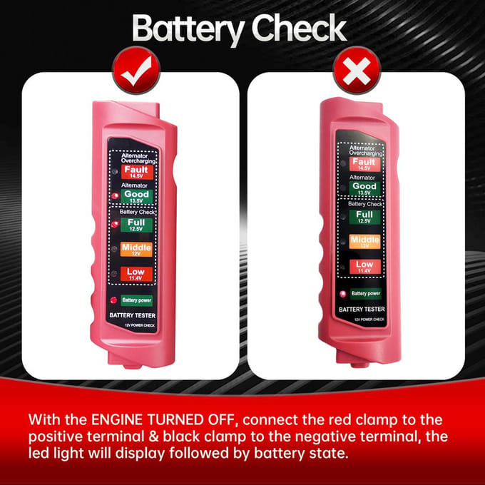 Testeur de batterie de voiture BT-890, dispositif d'inspection de batterie de détection de moteur Automobile pour une utilisation complète multicolore