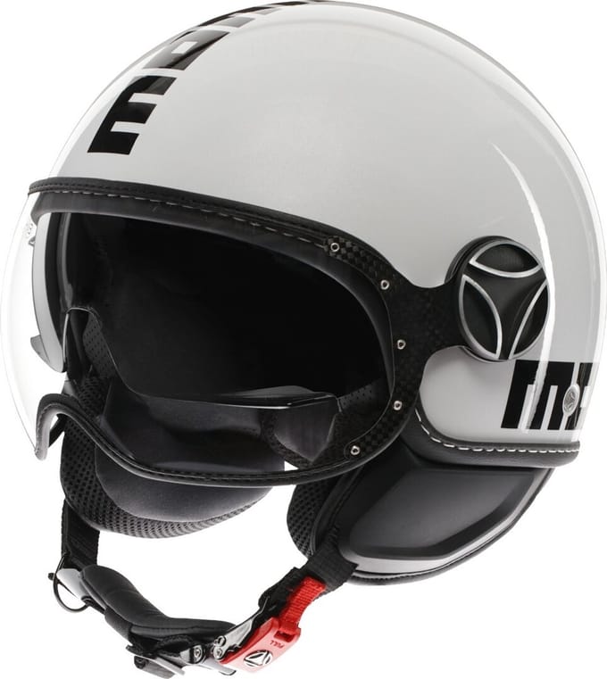 Momodesign FGTR Evo Mono Wit Jethelm - Helm