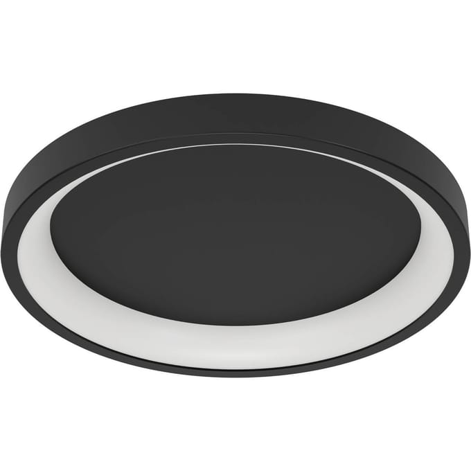 EGLO connect.z Loretello-Z Smart Plafondlamp - LED - Ø 35 cm - Zwart/Wit - Instelbaar RGB & wit licht - Dimbaar - Zigbee