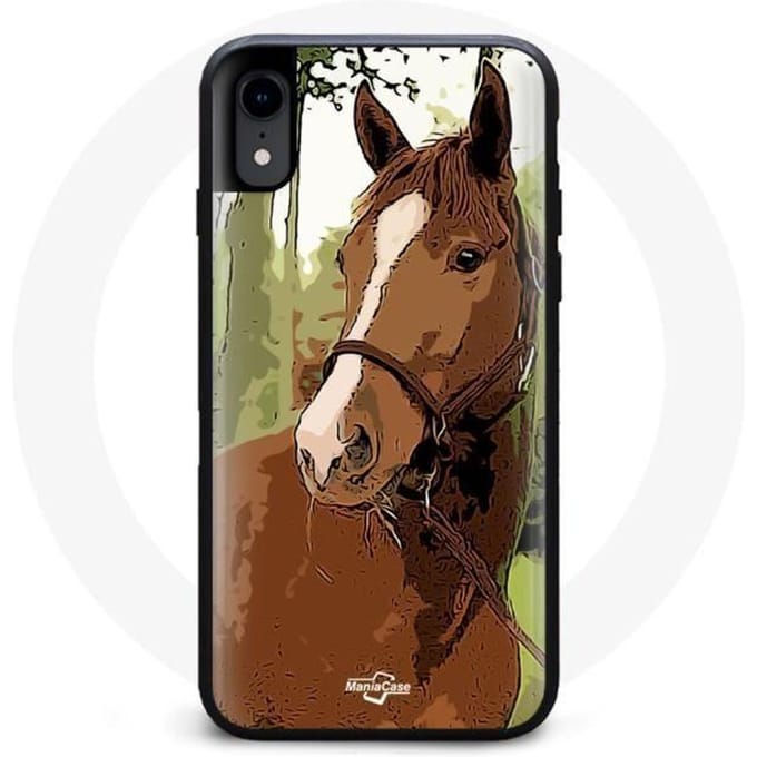 Coque Souple - Quarter Horse - Iphone X - Noir - Synthétique - Mixte