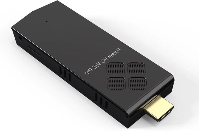 Mini PC Stick - Computer Stick TV - Kantoor Werk - Quad Core Processor - 128GB Opslag - Zwart