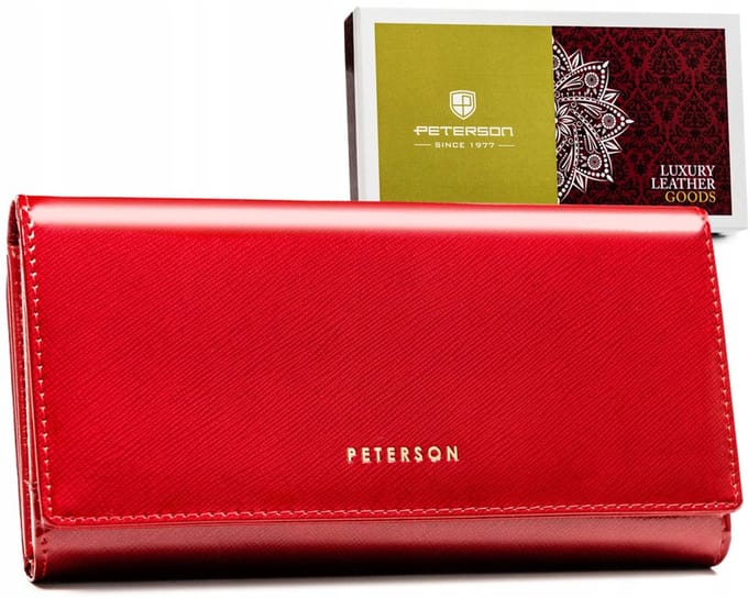 Peterson - Elegante Leren Damesportemonnee - Druksluiting - RFID Blocking
