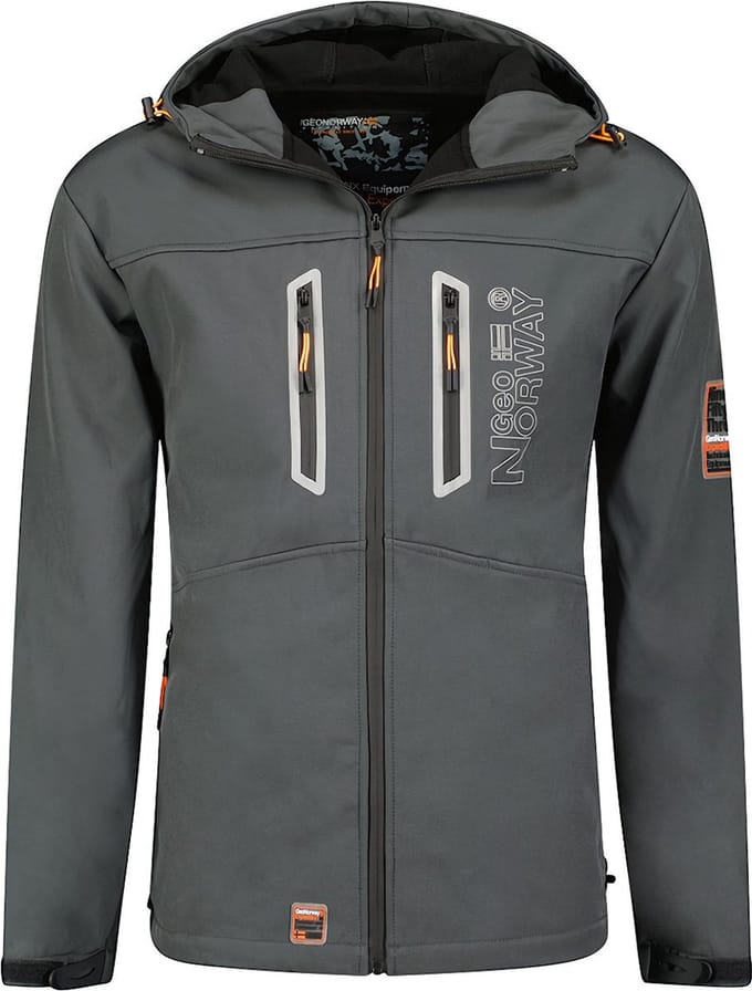 Geographical Norway Softshell Jas Heren Trevar Donkergrijs - M