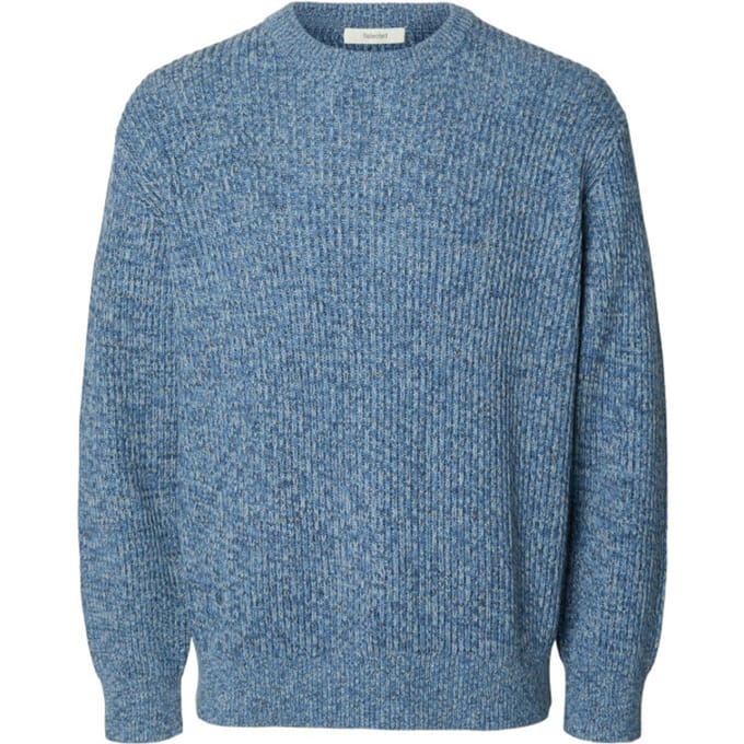Trui Selected Noos Tilum Knit - Blue Horizon