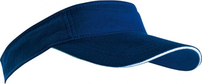 Navy blauwe zonneklep