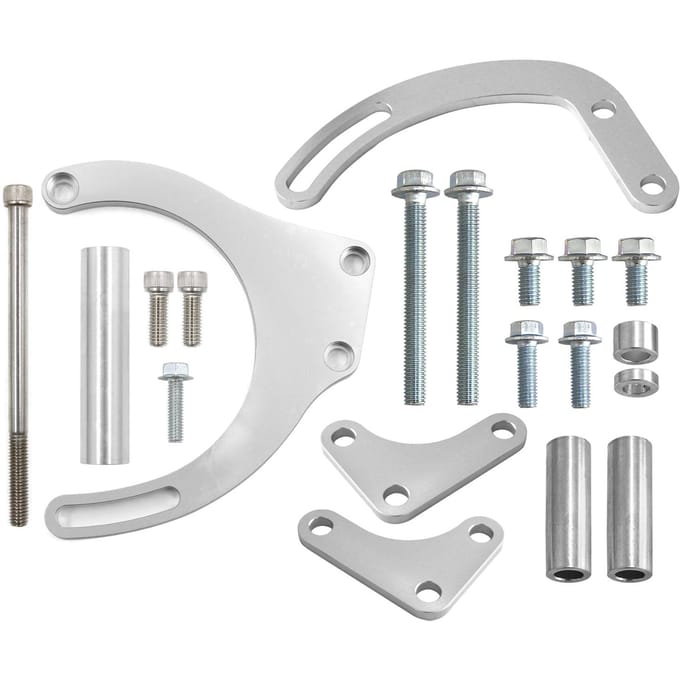 BBC Dynamo Stuurbekrachtigingspomp Accessoireaandrijving Beugel Kit 551490 zilver