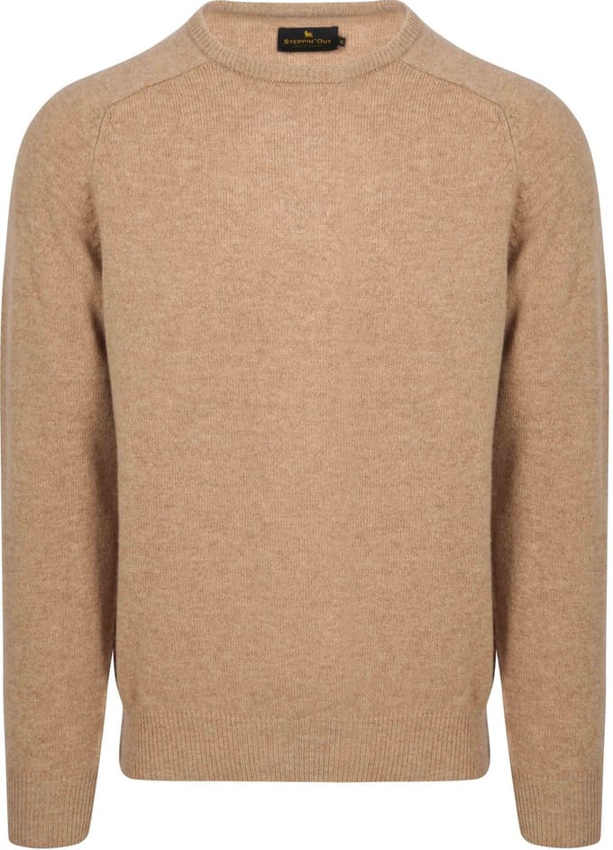 Steppin' Out Trui Lamswol Beige - Maat L - Heren