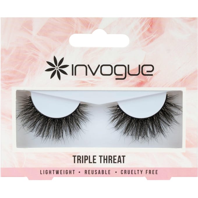 Invogue Valse Wimpers Triple Threat 1 Paar