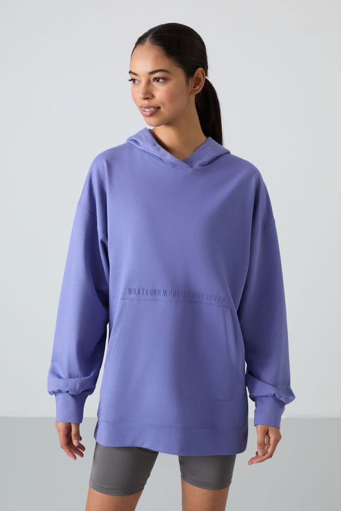 Overmaat Hoodie met Print