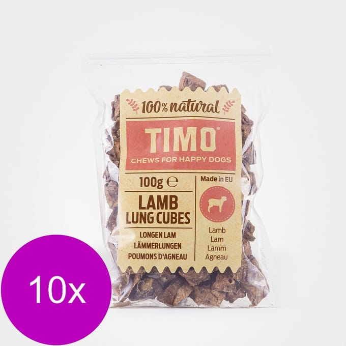 Timo Longen - Hondensnacks - 10 x Lam 100 g