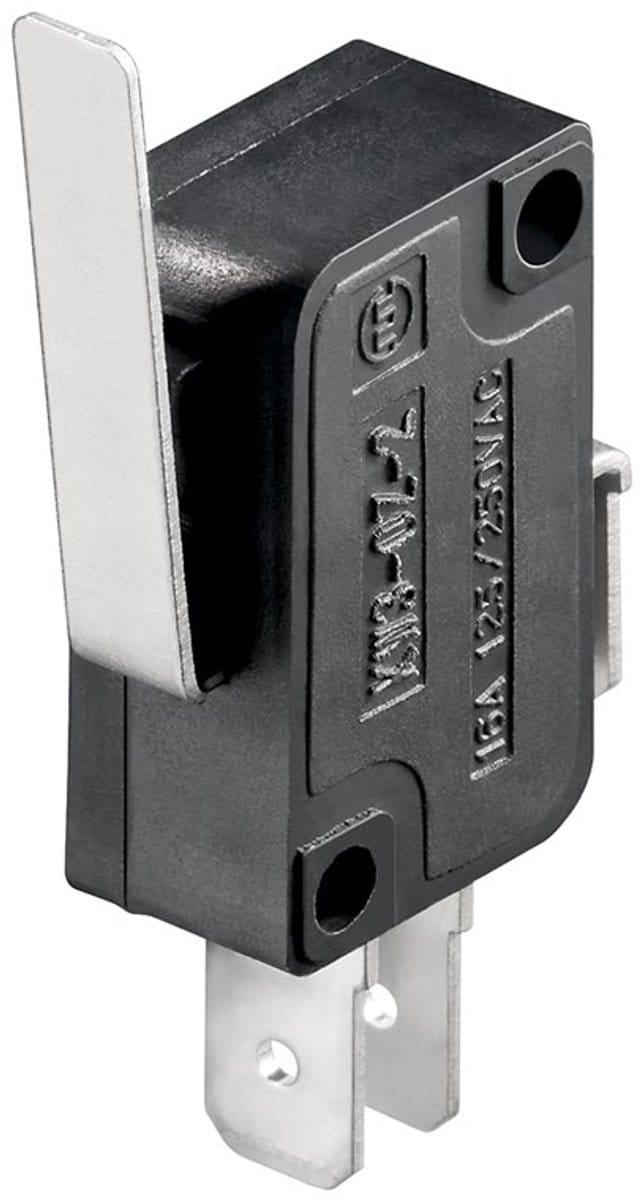 Goobay 10185 microswitch 1 Polig 5A Zwart