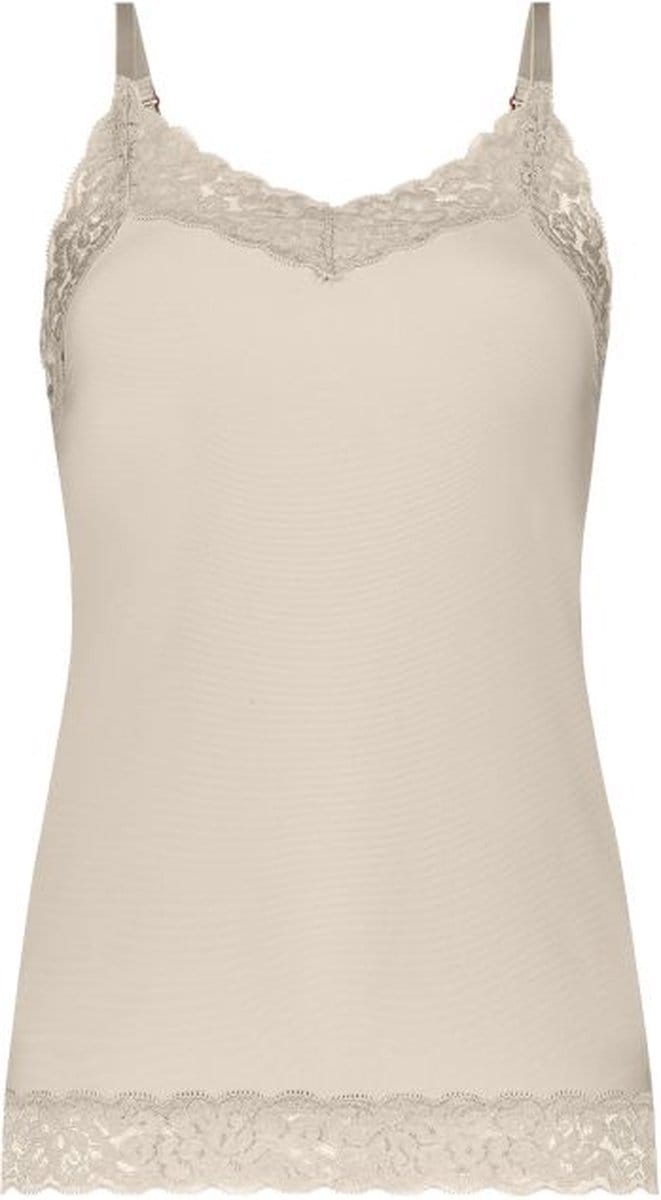 Ten Cate Secrets spaghetti top met kant almond voor Dames | Maat M