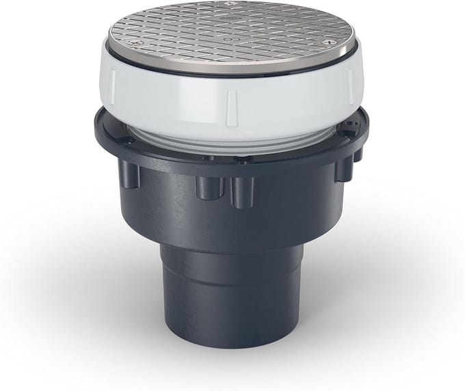 Vloerafvoer Systeem - Douchegoot PVC - Waterafvoer Regelen - Geïntegreerde Constructie - 12.7 cm - Wit