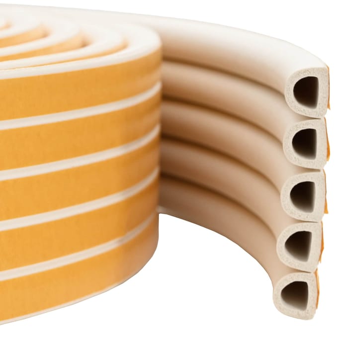 vidaXL - Zelfklevende - raamdichting - Wit - 9 - x - 8 - mm - 100 - m - EPDM-schuin