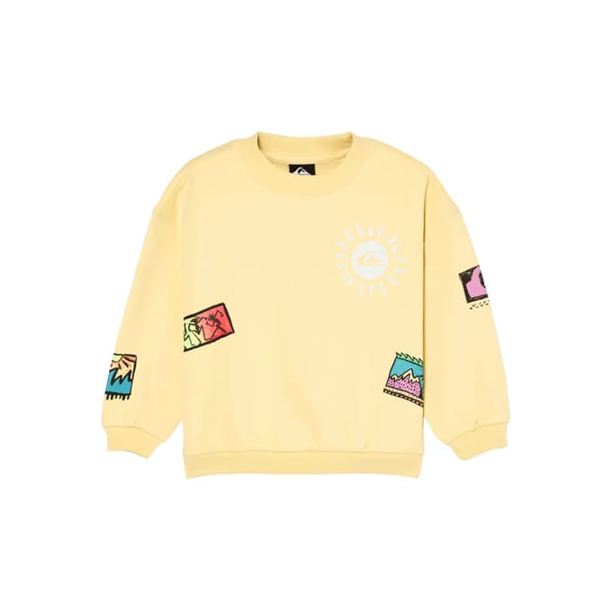 Quiksilver Hippie Jump Crb Sweatshirt Geel 4 Years Jongen