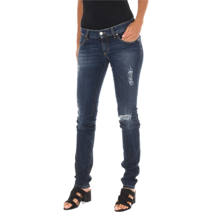 MET Dames Jeans 5 Zakken Regular fit Enkellengte Blauw