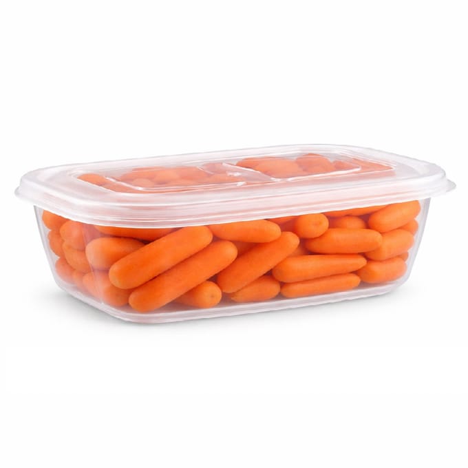 Plasticforte Vershoudbakje - vriezer en magnetron - 0,6L - kunststof - mealprep