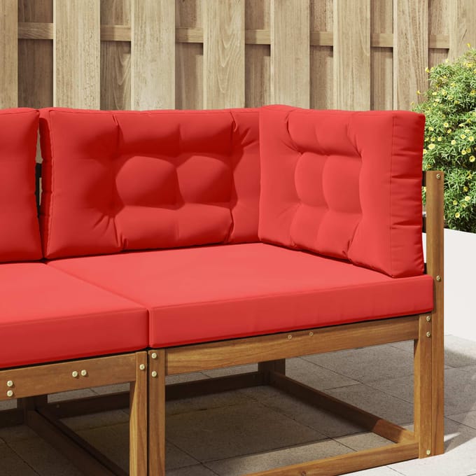 vidaXL - Buitenbankkussen - Polyester - Rood - 80 - x - 80 - cm