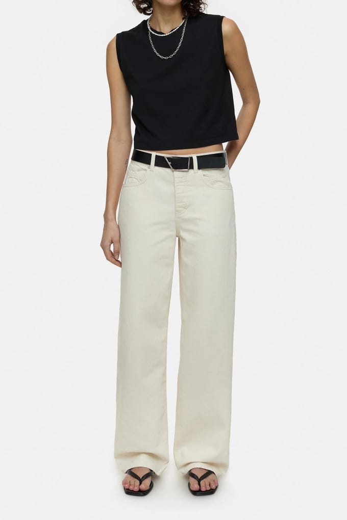 Closed Nikka Jeans Ivory Taglia: W34L30 | Pantaloni Outlet | Donna | Bianco