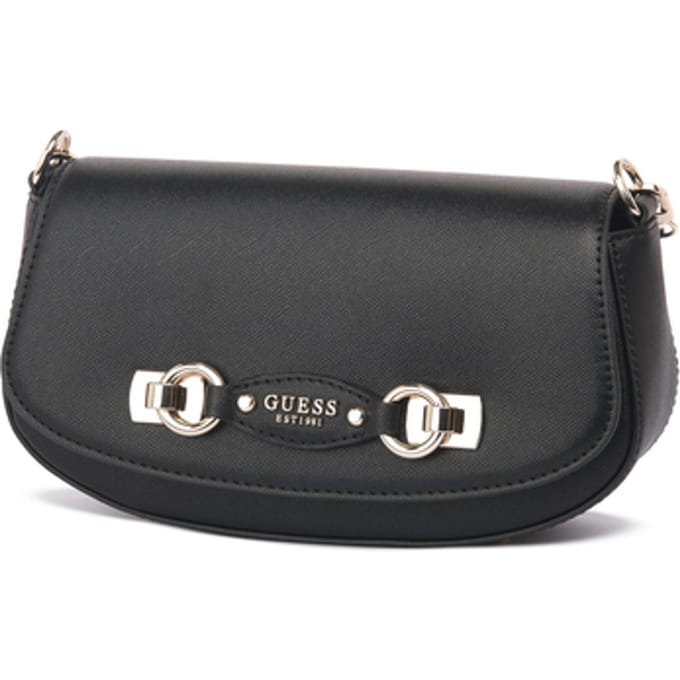 GUESS schoudertas Mimina Flap Crossbody Black zwart
