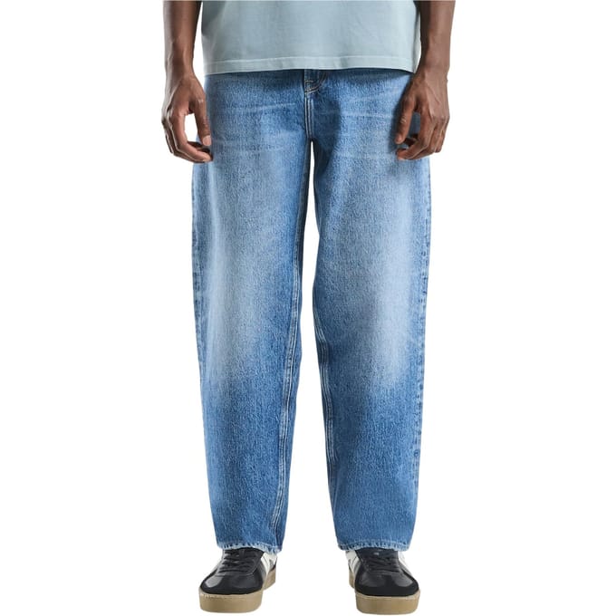 QS - male - Denim Devon / Relaxed Fit / Halfhoog / Taps toelopende pijpen