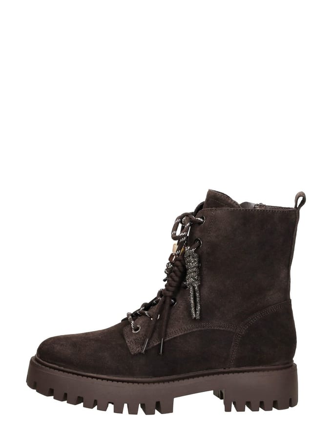 Guess Bruine leren Fizzle enkellaarzen