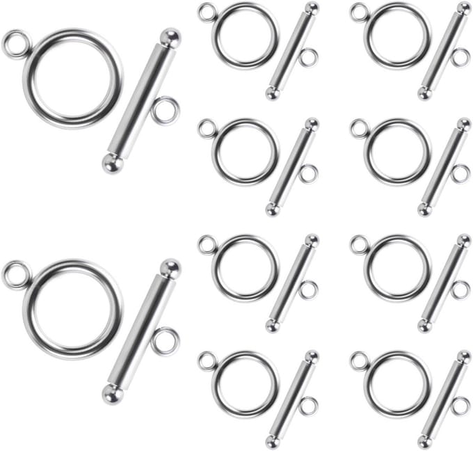 10 Sets Karabijnsluitingen en Toggle Sluitingen voor Tassen en Kleding