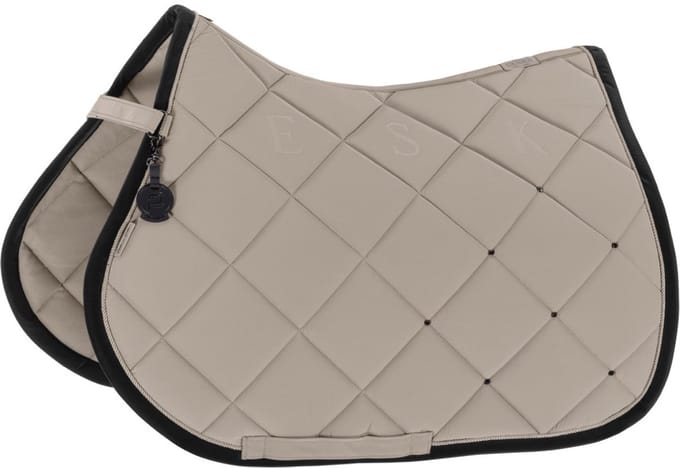 Eskadron Zadeldek Silk Contrast Diamond Platinum 26/27 Full Pale grey