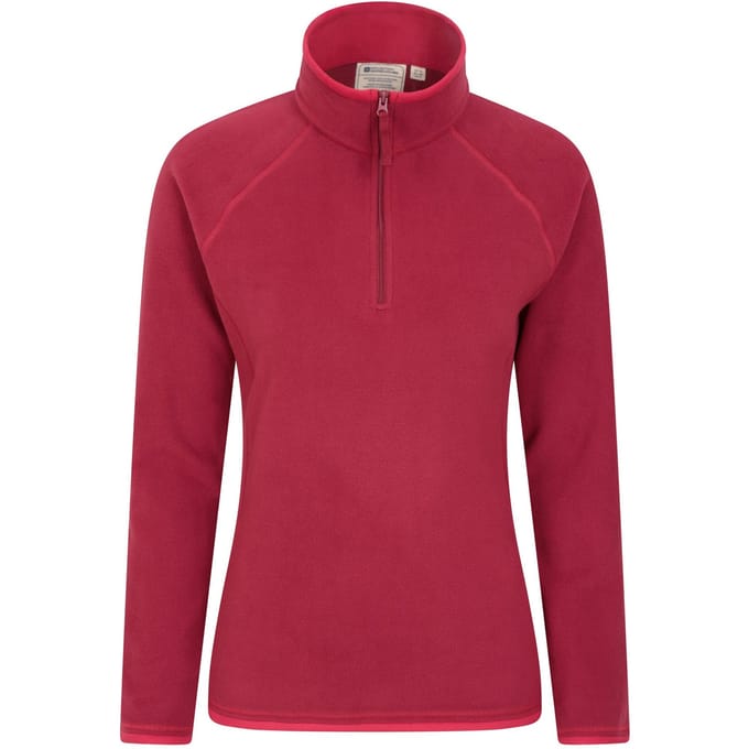 Mountain Warehouse Dames/Dames Montana Half Zip Fleece Top (Rood)