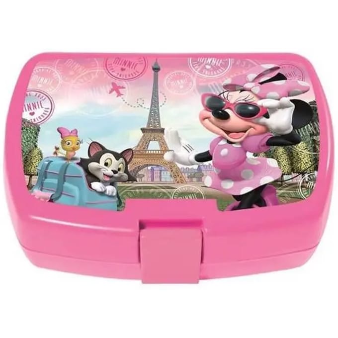 Disney Minnie Mouse Lunchbox - 17 x 13,5 x 6,5 cm - Roze