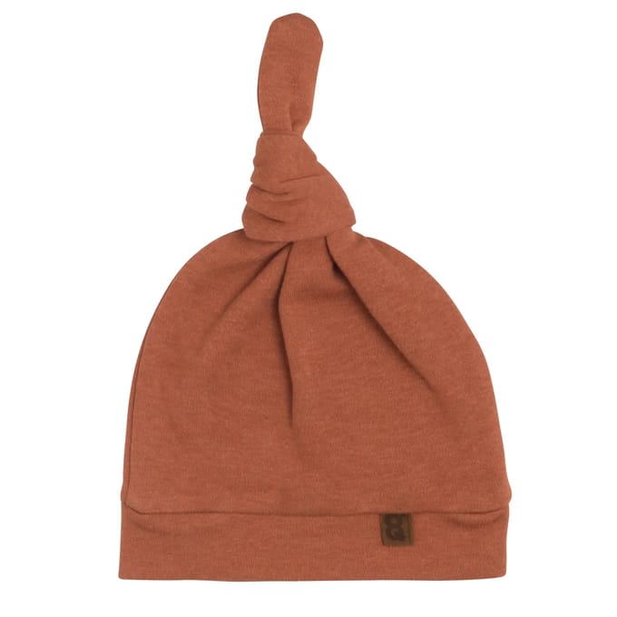 Baby's Only Knoopmutsje Melange - Honey - 3-6 mnd - 100% ecologisch katoen - GOTS