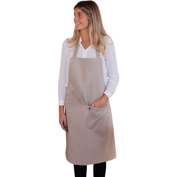 Link Kitchen Wear Hobby Twill geweven schort (Natuurlijk)
