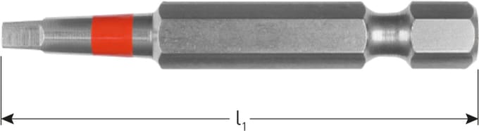 Rotec 1/4 insertbit SQ2 L=50 mm VPE 10 stuks