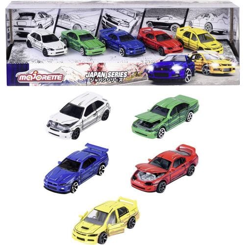 Majorette Auto Japan Series 5 stuks Kant-en-klaar model Personenauto (model)