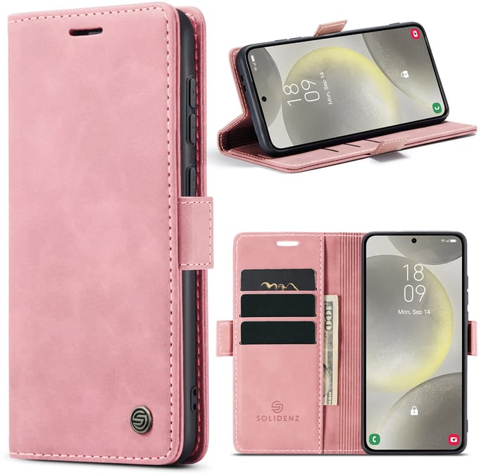 Solidenz Hoesje - Geschikt voor Samsung Galaxy A36 - Urban Book - Roze