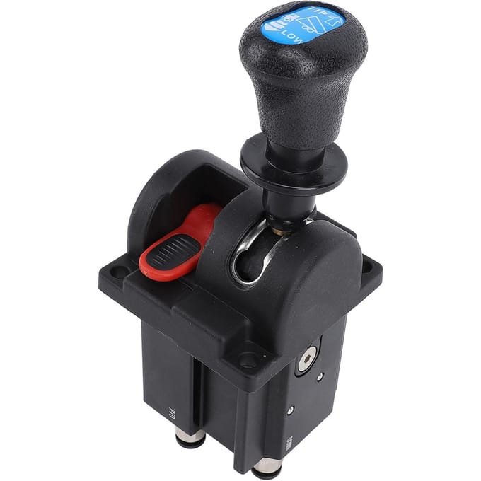 Kiepwagen PTO Regelventiel 4 Gaten 3 Werkstanden Vertragen Kiepschakelaar voor Hydraulisch Systeem Kiepwagen black