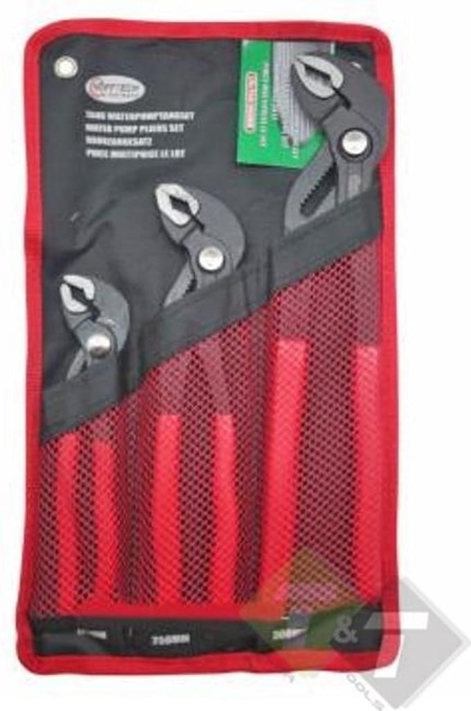 Waterpomptang set, 3 delig, 175,250 en 300 mm