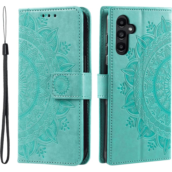 Comfycase Samsung Galaxy A57 Mandala Wallet Groen