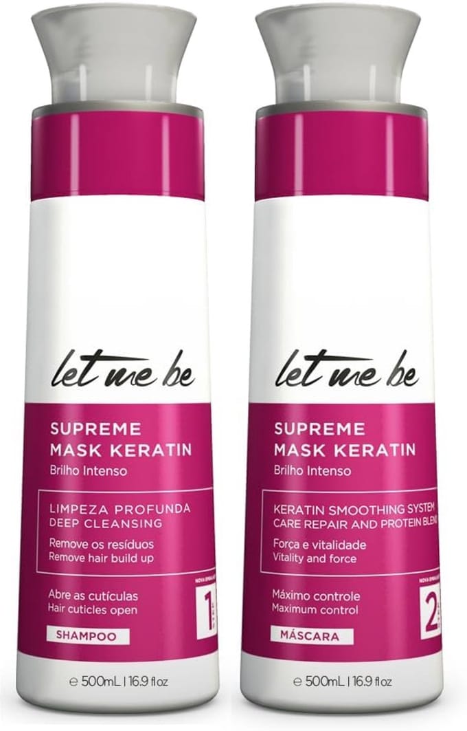 Let Me Be | Supreme Mask Keratin | Shampoo And Hair Mask | (2x) 500 ml