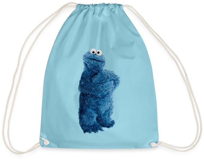 Sesamstraat Koekiemonster Pose Gymtas