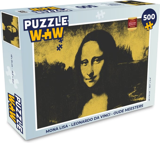 Puzzel Mona Lisa - Leonardo da Vinci - Oude meesters - Legpuzzel - Puzzel 500 stukjes