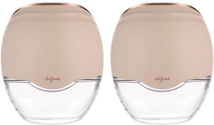 Difrax handsfree dubbele borstkolf Onbehandeld/Naturel unisex