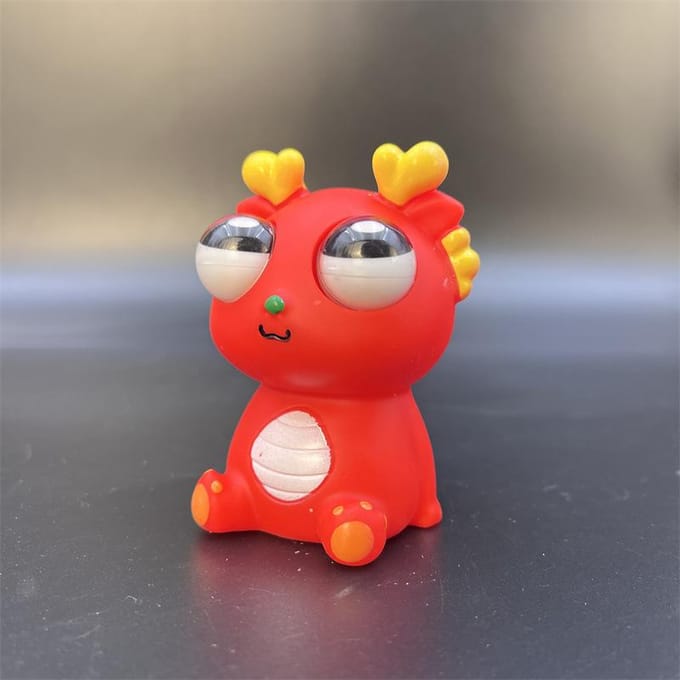 Creatief explosief oog draak dinosaurus decompressie speelgoed knijpplezier knijpen starend oog grappig ontspannend dier sensorisch speelgoed red