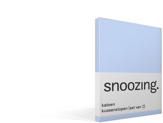 Snoozing - Katoen - Kussenslopen - Set van 2 - 40x60 cm - Hemel