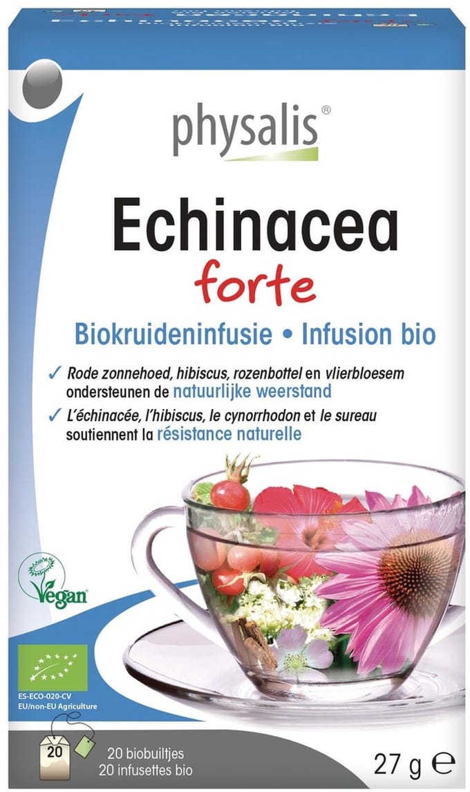 Physalis Echinacea forte thee bio 20 Zakjes