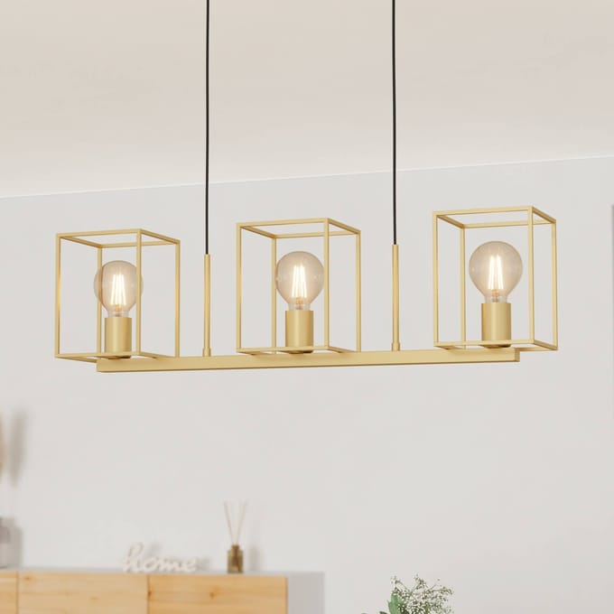 EGLO Cumiole Hanglamp - E27 - 78 cm - Goud