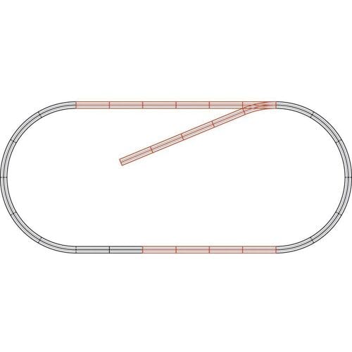 H0 Roco GeoLine (met ballastbed) 61101 Uitbreidingsset 1 set(s)
