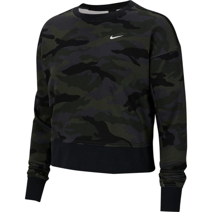 Nike Dri-Fit Get Fit Camo Sporttrui Dames - Maat L