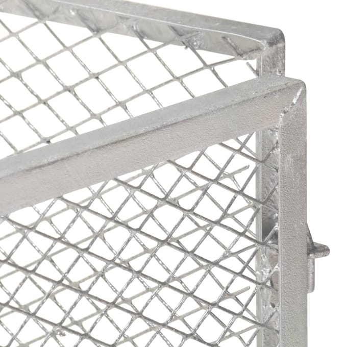 vidaXL - Compostbak - 85x85x70 - cm - gegalvaniseerd - staal