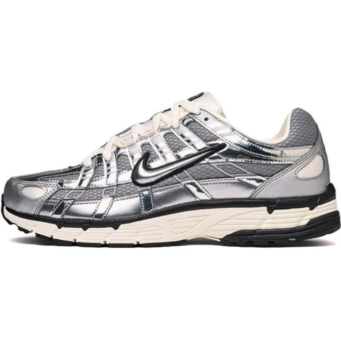 Nike P-6000 Sneakers Heren - Zilver - Maat 44.5 - Mesh/Synthetisch
